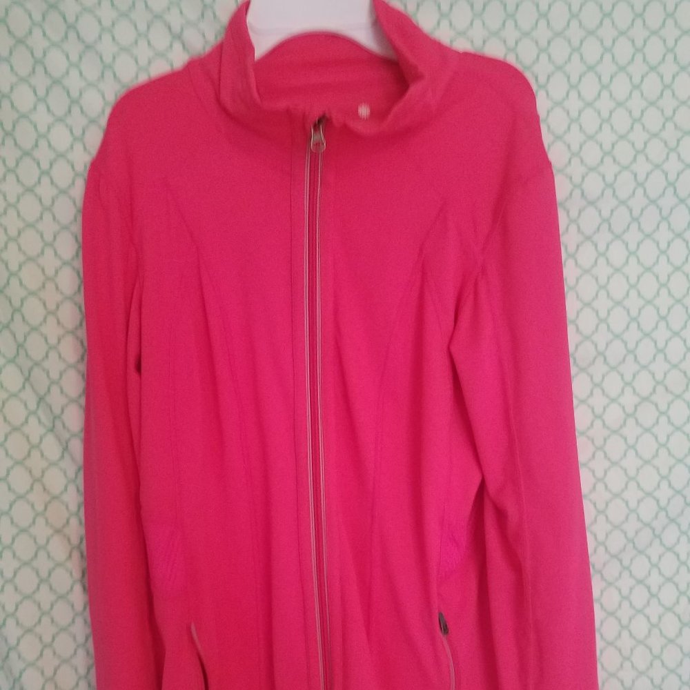 Bold Pink Tangerine size-L exercise jacket